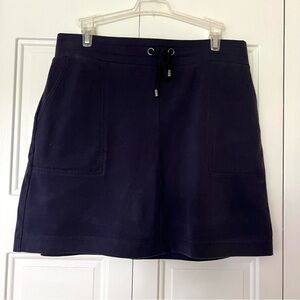 Women's Croft & Barrow Navy Cotton Skort - Petite Medium